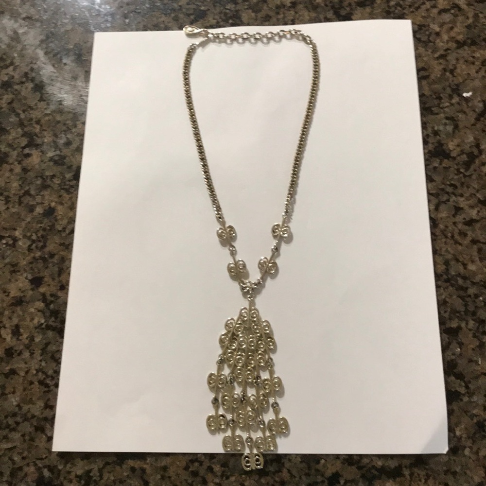 Silver choker necklace